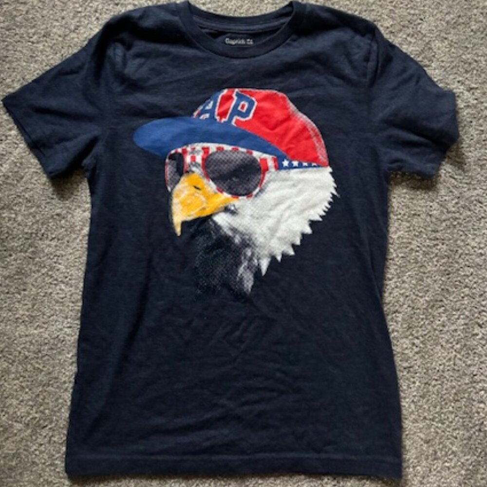 Boys Gap Eagle T-Shirt Size M